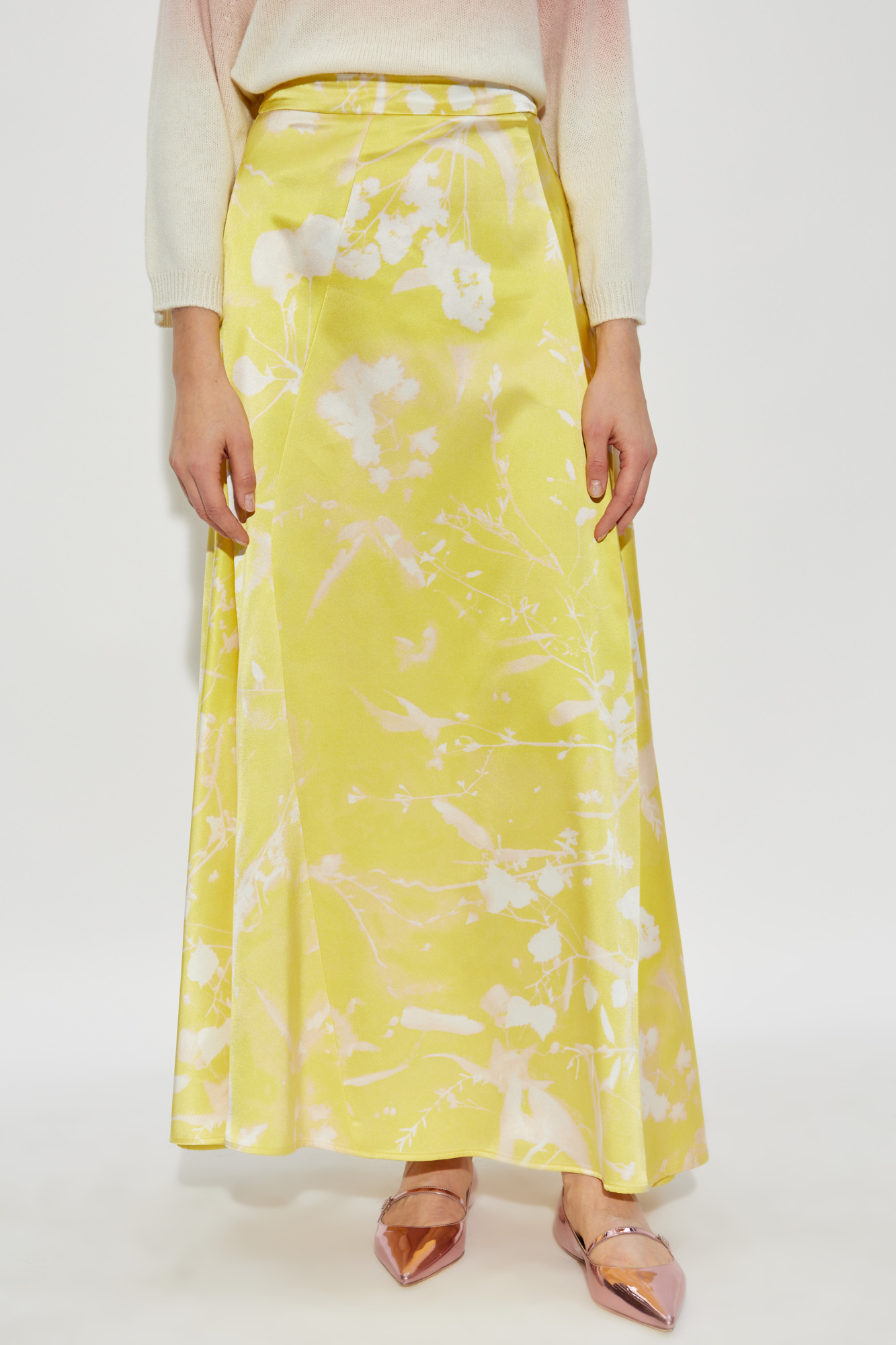 Yellow Silk skirt Fabiana Filippi - Vitkac GB